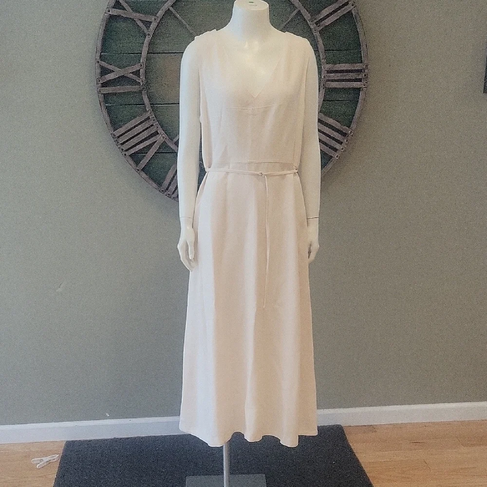 J. Crew Mathilde V-Neck Dress In Summer Linen